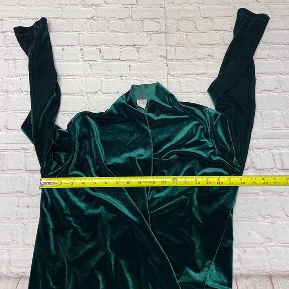 Vintage The Pyramid Collection Velvet Long Cardigan Sweater Size Medium M271 -2 - Picture 2 of 15